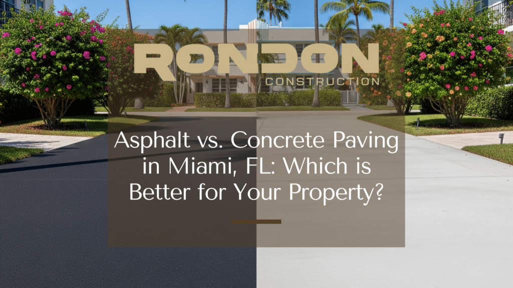 Asphalt vs. Concrete Paving