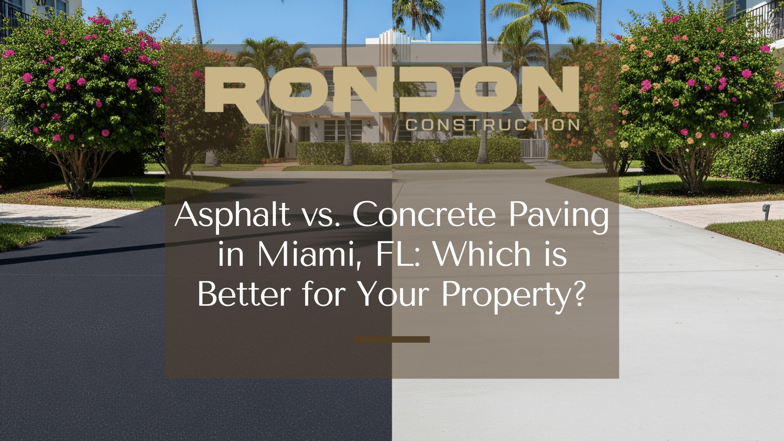 Asphalt vs. Concrete Paving