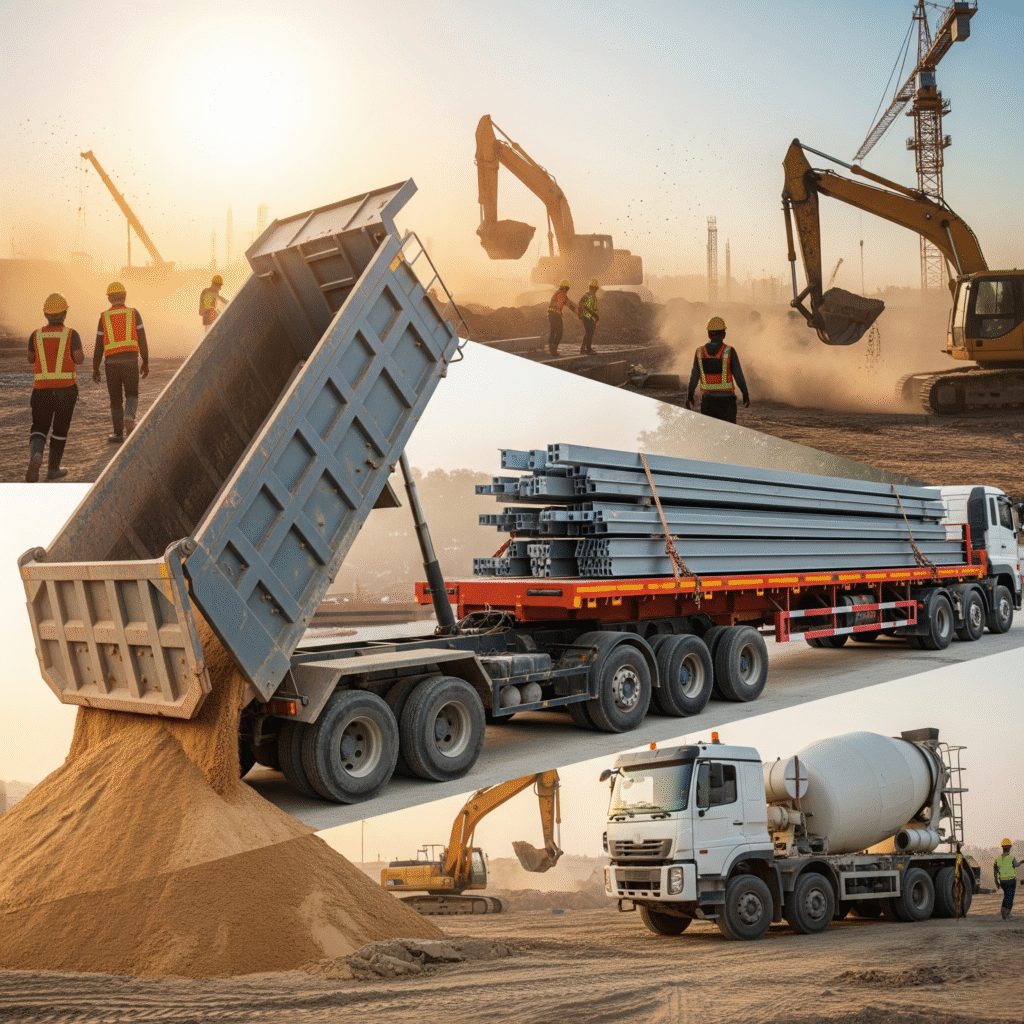 How Construction Trucking Services Keep Miami Projects on Schedule 1 types of construction trucks and their uses