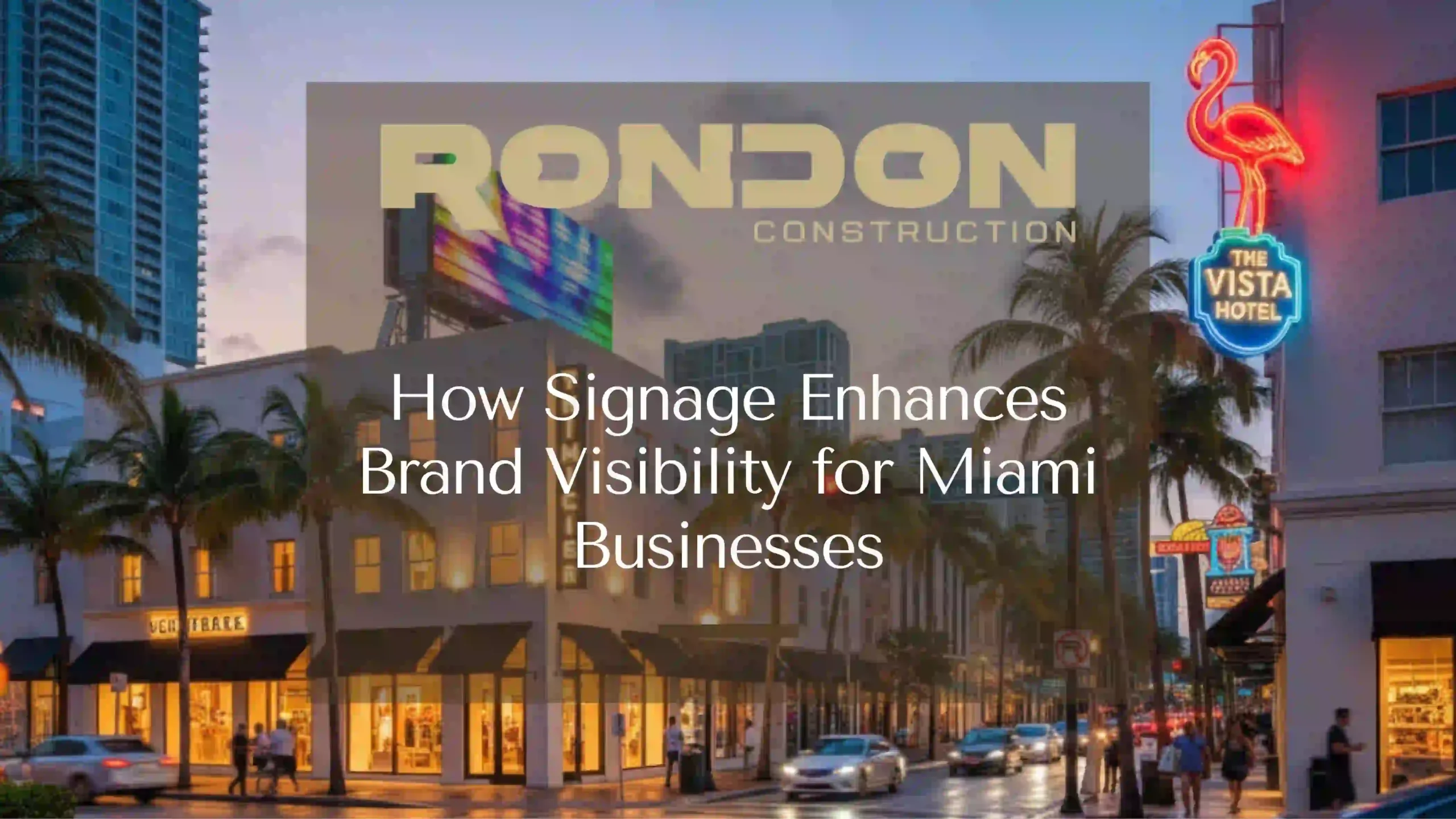 How Signage Enhances Brand Visibility for Miami Businesses