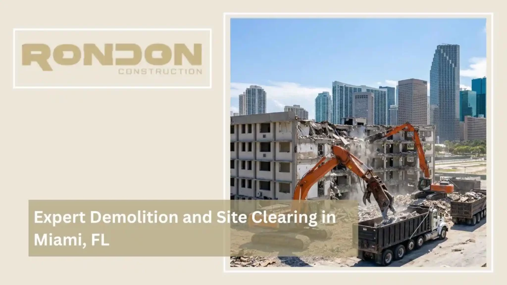 Expert Demolition and Site Clearing in Miami, FL