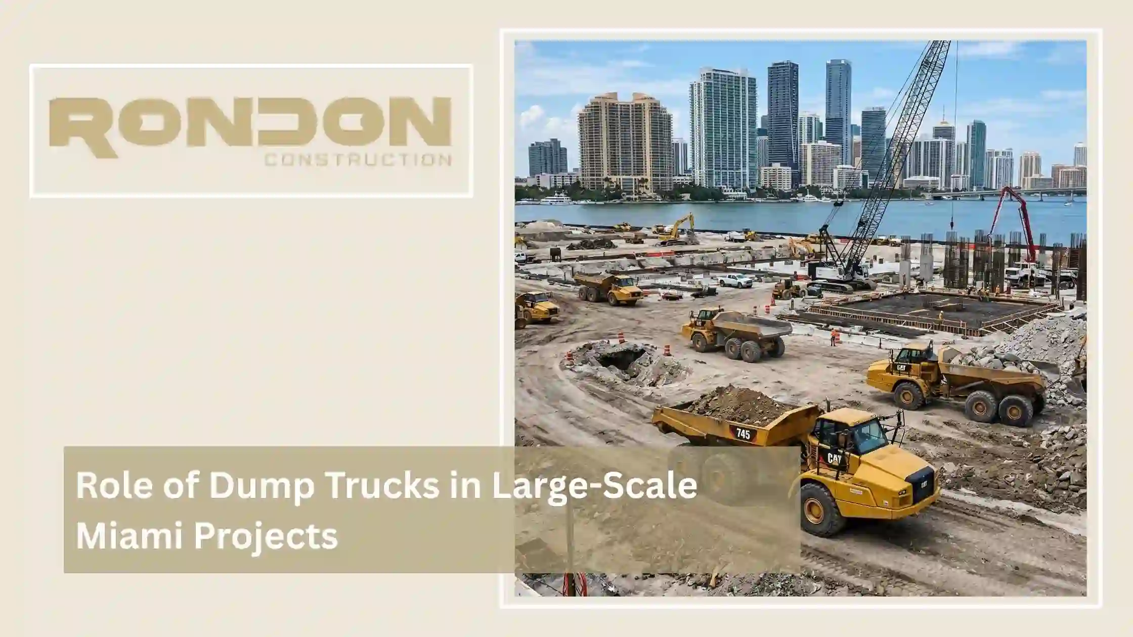 Role of Dump Trucks in Large-Scale Miami Projects