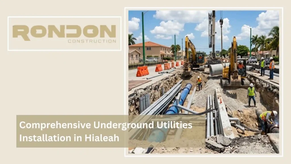Comprehensive Underground Utilities Installation in Hialeah