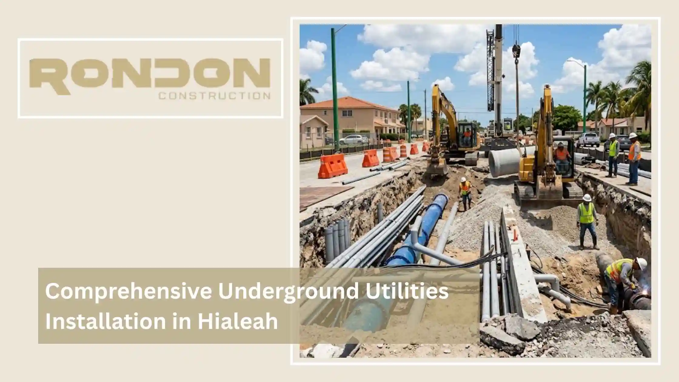 Comprehensive Underground Utilities Installation in Hialeah