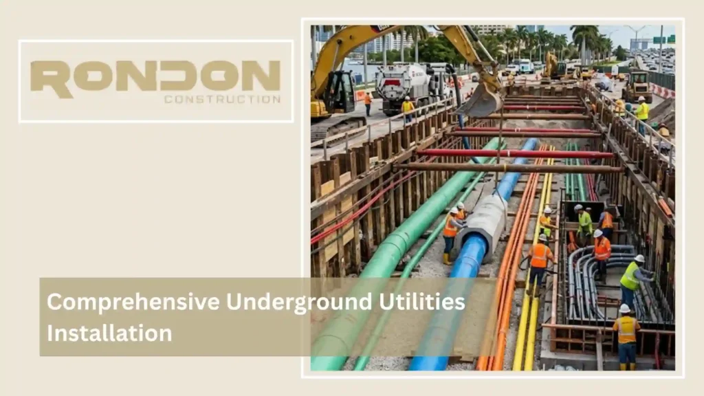 Comprehensive Underground Utilities Installation in Miami